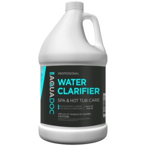 mav aquadoc spa clarifier & hot tub clarifier for fast acting cloudy water treatment, the spa clarifier hot tub owners love, use our hot tub water clarifier to keep your spa clear & balanced - 1 gal