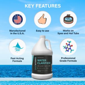 MAV AquaDoc Spa Clarifier & Hot Tub Clarifier for Fast Acting Cloudy Water Treatment, The Spa Clarifier Hot Tub Owners Love, Use Our Hot Tub Water Clarifier to Keep Your Spa Clear & Balanced - 1 Gal