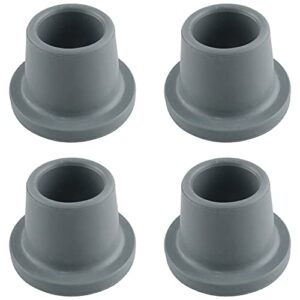 whyhkj 4pcs replacement feet for shower chair bath seat 1-1/8" i.d non-skid shower bench and tub transfer benches rubber suction cup feet, grey
