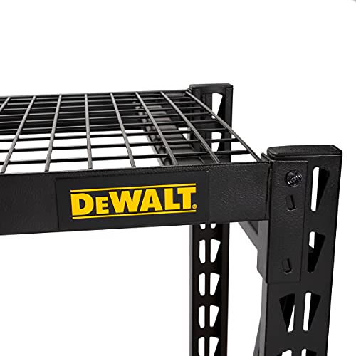 DEWALT 41660 DXST10000BLK 4-Shelf Industrial Storage Rack - 77”W x 24”D x 72”H, Black