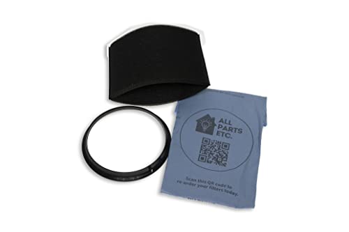 ALL PARTS ETC. Foam Filter Sleeve for Shop Vac including 3 Dry Filters, 1 Foam Sleeve, and 1 Mounting Band - Compatible with Shop Vac, Ridgid, Craftsman and Other Similar Wet Dry Vacs