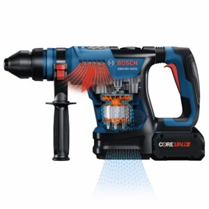 BOSCH GBH18V-34CQB24 PROFACTOR™ 18V Connected-Ready SDS-plus® Bulldog™ 1-1/4 In. Rotary Hammer with (2) CORE18V® 8 Ah High Power Batteries