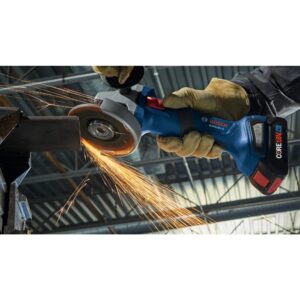 BOSCH GWS18V-8B15 18V Brushless 4-1/2 In. Angle Grinder Kit with (1) CORE18V® 4 Ah Advanced Power Battery, Black