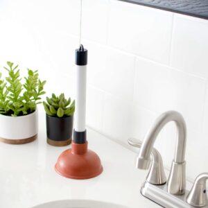 LDR 512 3110A Sink Drain Bathrooms, Kitchens, Baths, Showers Compact and Powerful Easy to Store and Hide, Mini Plunger