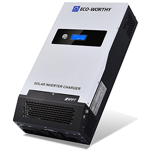 ECO-WORTHY 1500W 24V All-in-one Solar Hybrid Inverter with Built-in 30A MPPT Controller for Home RV Shed Off-Grid System