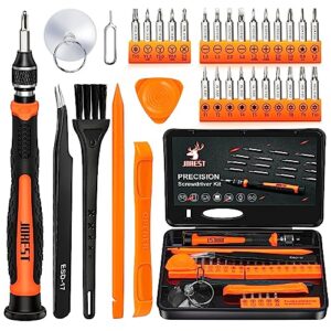 jorest 33pcs precision screwdriver set, tool kit with security torx t5 t6 t8 t9, triwing y00, star p5, etc, repair for ring doorbell, laptop, switch, ps4, xbox, macbook, iphone, watch, glasses, etc