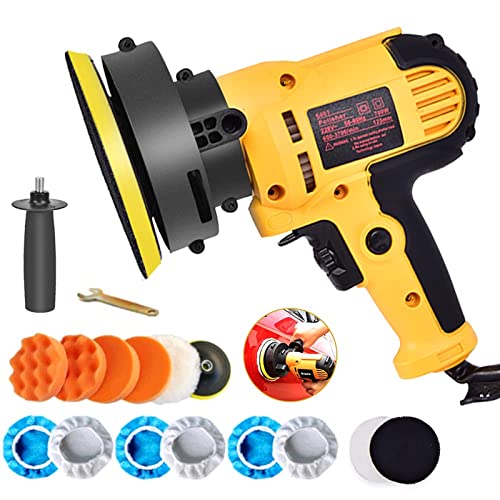 wuyule Buffer Polisher - Variable Speed Drilling Polishing Kit, Car Polishing Machine with Removable Handle, Suitable for Polishing Cars, Furniture, Floors, Stones