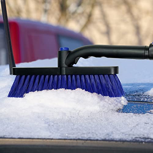 Joraky 3-in-1 Extendable 31" to 40" Car Snow Ice Scraper and Snow Brush, Snow Scraper with Brush, Extendable for Car Windshield Window Scraper, Car Snow Brush and Ice Scraper for Car, SUV, Truck.