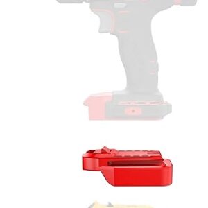 LQ-18RY Adapter Only Fits Craftsman V20 (NOT Old 20v) Cordless Tools for Dewalt 20v MAX XR Platform Lithium Batteries-Adapter Only, Red