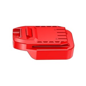 LQ-18RY Adapter Only Fits Craftsman V20 (NOT Old 20v) Cordless Tools for Dewalt 20v MAX XR Platform Lithium Batteries-Adapter Only, Red