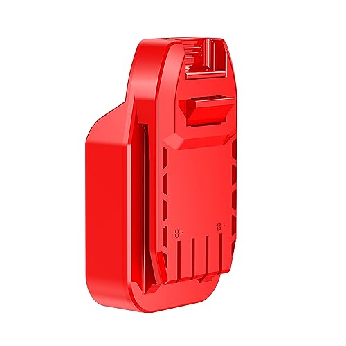 LQ-18RY Adapter Only Fits Craftsman V20 (NOT Old 20v) Cordless Tools for Dewalt 20v MAX XR Platform Lithium Batteries-Adapter Only, Red