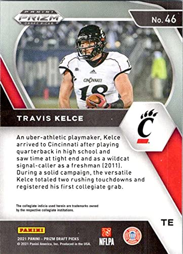 2021 Panini Prizm Draft Picks #46 Travis Kelce Cincinnati Bearcats Football Trading Card