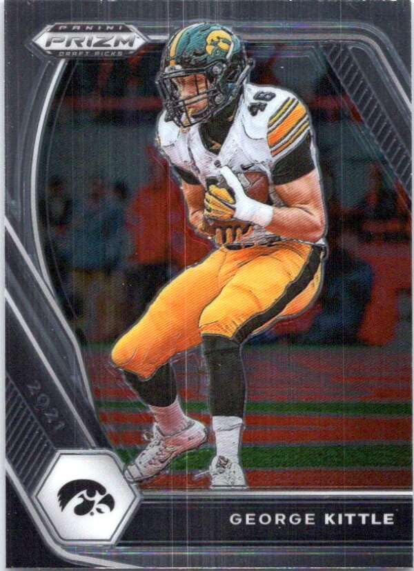 2021 Panini Prizm Draft Picks #50 George Kittle Iowa Hawkeyes Football Trading Card