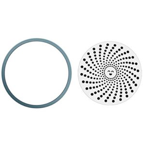 1 Pcs Shower Drain Cover Hair Catcher, Drain Protector Good Grips Easy Clean Strainer Stainless Steel Hair Trap Mesh for Shower Bath Drain Filter