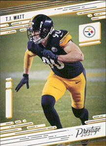 football nfl 2021 prestige #172 t.j. watt nm-mt steelers