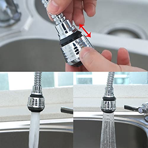 Bathroom Kitchen Gadgets 2 Modes 360 Rotatable Bubbler High Pressure Filter Tap Faucet Extender Water Saving Bathroom Kitchen Accessories Supplies