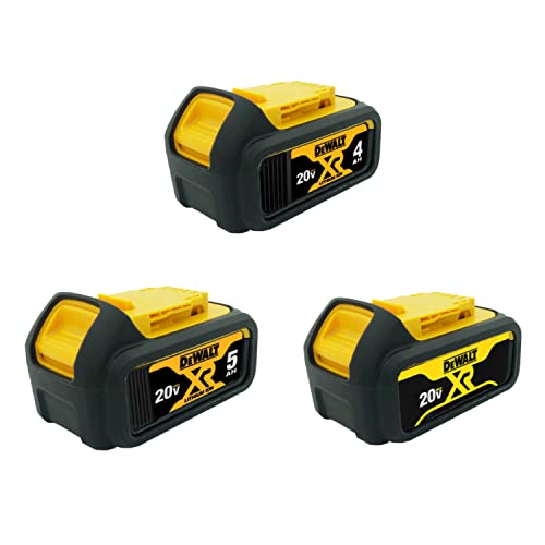 yadoker Silicone Protect case for Dewalt 20V 4.0,5.0 Battery  3PCS