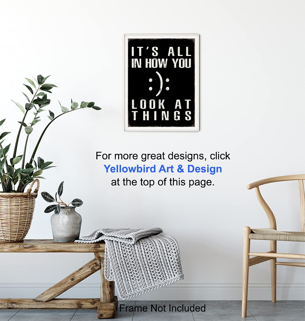 Inspirational Positive Quotes Wall Art & Decor - Motivational Entrepreneur Poster Prints 8x10 - Success Sayings - Encouragement Gifts for Women, Men - Classroom Decor - Home Office - Encouraging Motto