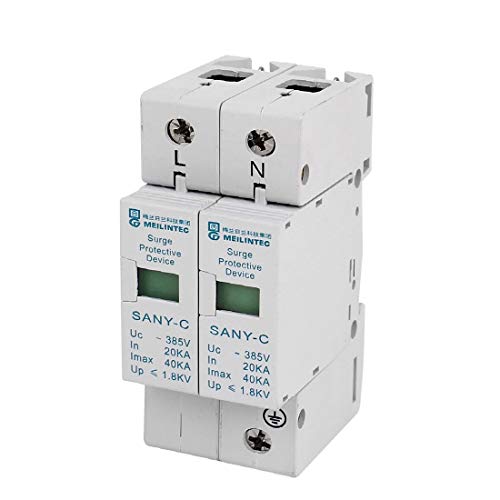 New Lon0167 AC 385V 40KA 2P lighting Power Surge Protection Device Arrester(AC 385 ν 40KA 2P Überspannungsschutz-Überspannungsschutz