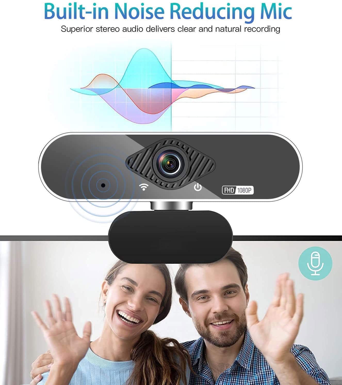 OITTIRA Webcam, 1080P Pro HD Webcam with Stereo Microphone, 110° Wide Angle, Privacy Cover, Tripod, for Conferencing, Live Streaming, Recording, Compatible with Skype/Zoom/YouTube【Upgraded Version】