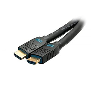 c2g 25ft ultra flexible 4k active hdmi cable gripping 4k 60hz - in-wall m/m - 25 ft hdmi a/v cable for computer, projector, monitor, blu-ray player, dvd player, audio/video device - first end: 1 x hdm