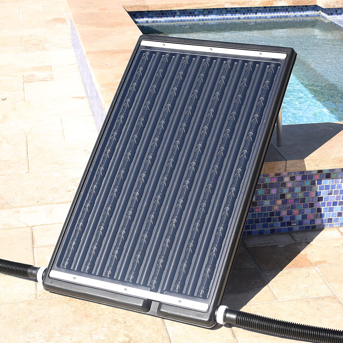 XtremepowerUS Swimming Pool DIY Solar Panel Above-Ground Heating System Spa Flat Pool Heater Panel Solar Heating