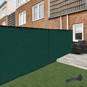 asteroutdoor balcony and fence privacy screen 4' x 50' with 90% shade rating - green 170 gsm polyethylene fabric