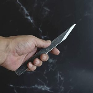 RANSHOU Kiridashi Knife 18mm Right Hand, Japanese Utility Woodworking Knife for Carving, Marking, Sharpening, Razor Sharp Hand Forged Japanese Steel Blade (Shirogami White Paper Steel), Made in JAPAN