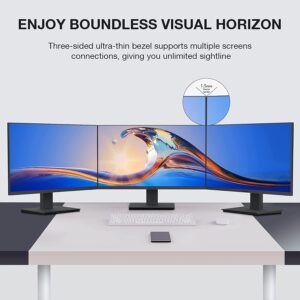 KOORUI 22 Inch Computer Monitor, FHD 1080P Desktop Display, 75HZ Ultra Thin Bezel/Eye Care/Ergonomic Tilt, HDMI VGA Ports LED Monitor for PC, VESA Mounting