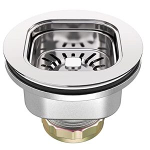 botemy pop up bathroom sink stopper kitchen sink drain strainer assembly kit with stainless steel strainer basket/drain stopper for 1.34-1.57 inch american standard kitchen sink drains