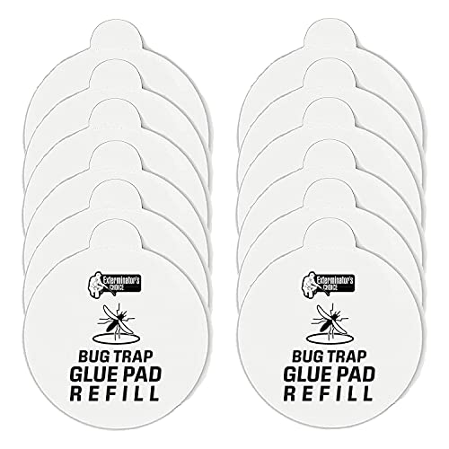 Exterminator's Choice - Indoor Glue Pad Refills - Works with Most Indoor Mosquito Lamps - Extra Sticky - Traps Mosquitos and Other Bugs - Pack of 16