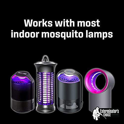 Exterminator's Choice - Indoor Glue Pad Refills - Works with Most Indoor Mosquito Lamps - Extra Sticky - Traps Mosquitos and Other Bugs - Pack of 16