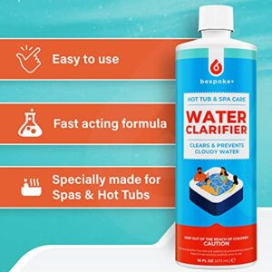 Spa Clarifier | Hot Tub Clarifier to Eliminate Cloudy Water - Spa Water Clarifier for Hot Tub Chemical - Spa Clarifier for Hot Tubs - Spa Clarifier HotTub Owners Rely on for Clear Water (1-Pint)