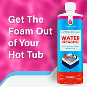 Spa Defoamer for Hot Tub & Hot Tub Foam Eliminator, Spa Anti Foam for Hot Tub Owners to Keep Spa Foam Down & get Foam Out, HotTub Foam Reducer & Spa Bubble Remover (1- Pint)