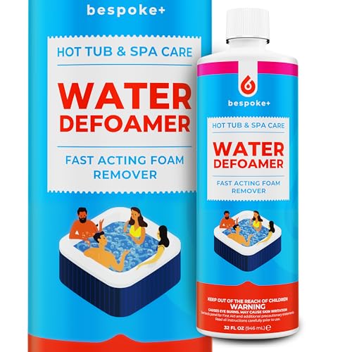 Spa Defoamer for Hot Tub & Hot Tub Foam Eliminator, Spa Anti Foam for Hot Tub Owners to Keep Spa Foam Down & get Foam Out, HotTub Foam Reducer & Spa Bubble Remover (1- Quart)