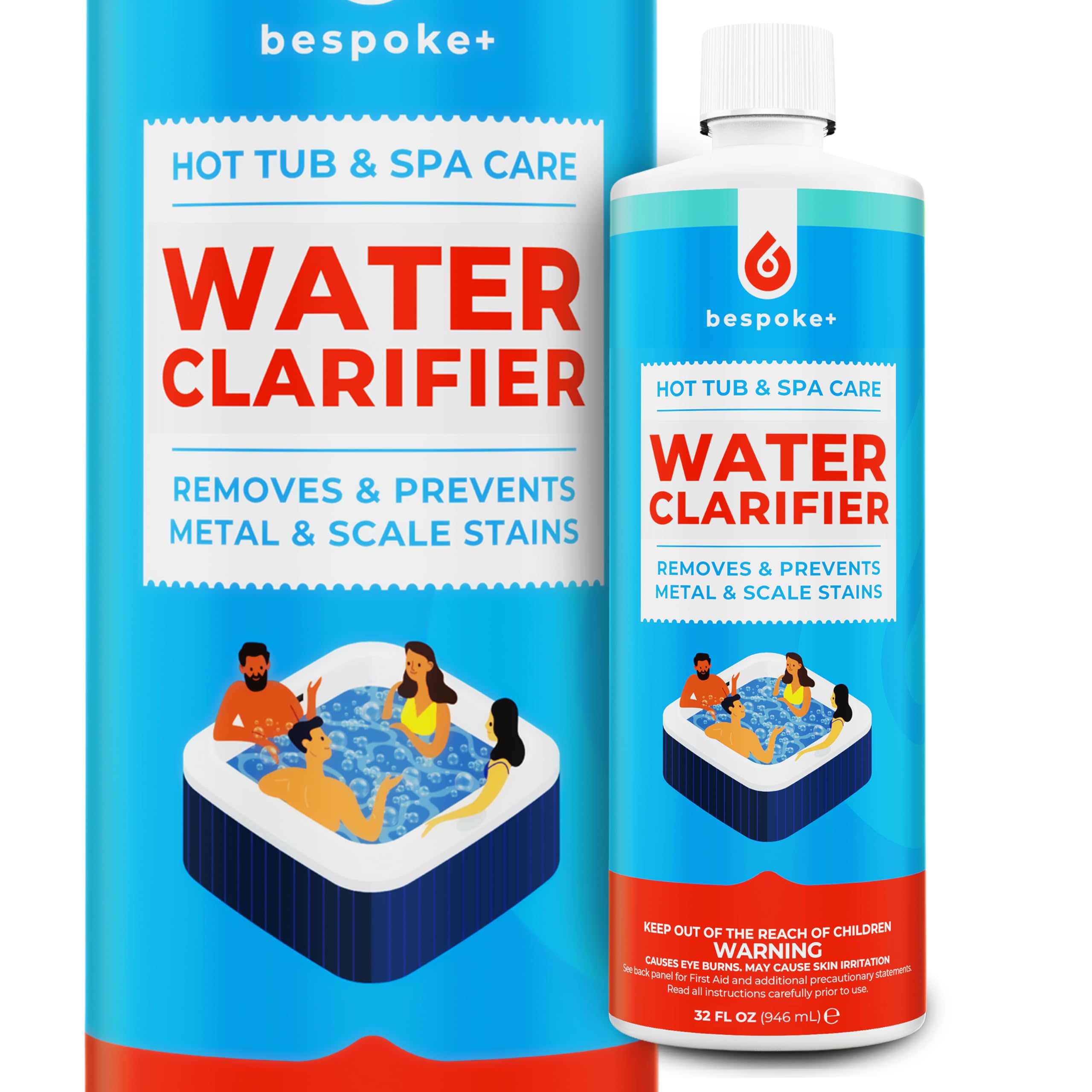 Spa Clarifier | Hot Tub Clarifier to Eliminate Cloudy Water - Spa Water Clarifier for Hot Tub Chemical - Spa Clarifier for Hot Tubs - Spa Clarifier HotTub Owners Rely on for Clear Water (1-Quart)