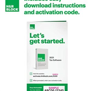 H&R Block Tax Software Deluxe 2021 [Old Version]