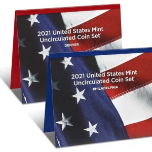 2021 P, D U.S. Mint Uncirculated 14 Coin Mint Set with CoA Uncirculated