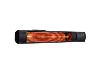 newair outdoor electric infrared wall patio space heater, 1500 watts, rose gold radiant tube heating, remote control, 2 wall mounts, mounting hardware for outdoor spaces, patios, porches and more