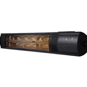 Newair Outdoor Electric Infrared Wall Patio Space Heater, 1500 Watts, Rose Gold Radiant Tube Heating, Remote Control, 2 Wall Mounts, Mounting Hardware for Outdoor Spaces, Patios, Porches and More