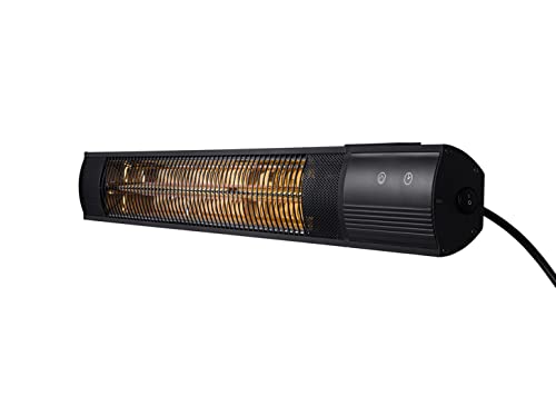 Newair Outdoor Electric Infrared Wall Patio Space Heater, 1500 Watts, Rose Gold Radiant Tube Heating, Remote Control, 2 Wall Mounts, Mounting Hardware for Outdoor Spaces, Patios, Porches and More