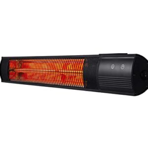 Newair Outdoor Electric Infrared Wall Patio Space Heater, 1500 Watts, Rose Gold Radiant Tube Heating, Remote Control, 2 Wall Mounts, Mounting Hardware for Outdoor Spaces, Patios, Porches and More