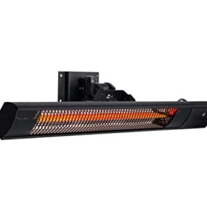 Newair Outdoor Electric Infrared Wall Patio Space Heater, 1500 Watts, Rose Gold Radiant Tube Heating, Remote Control, 2 Wall Mounts, Mounting Hardware for Outdoor Spaces, Patios, Porches and More