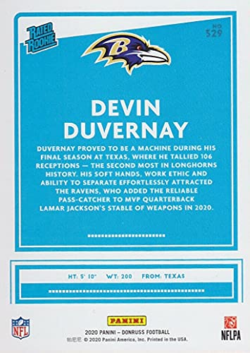 Baltimore Ravens 2020 Donruss Factory Sealed 11 Card Team Set with Lamar Jackson and 2 Rated Rookies Plus 8 Other Cards