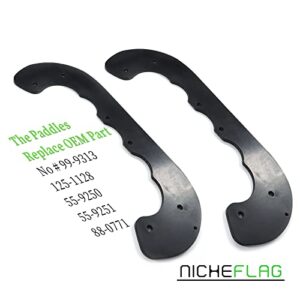 NICHEFLAG 99-9313 Snow Blower Paddles with 95-6151 Toro Belt Replaces Toro 99-9313 Kit, Toro 99-9313 Toro, Toro Part 99-9313, Toro 99 9313 Kit, Toro Blade Rotor 99-9313