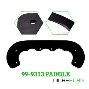 NICHEFLAG 99-9313 Snow Blower Paddles with 95-6151 Toro Belt Replaces Toro 99-9313 Kit, Toro 99-9313 Toro, Toro Part 99-9313, Toro 99 9313 Kit, Toro Blade Rotor 99-9313