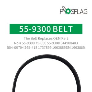 POSFLAG 99-9313 Snow Blower Paddles with 55-9300 Drive Belt Replaces 125-1128 55-9250 55-9251 88-0771 for Toro CCR2000, CCR2400, CCR2400R, CCR2400E, CCR2500, CCR2500R, CCR3000R, CCR3000E Snowthrowers