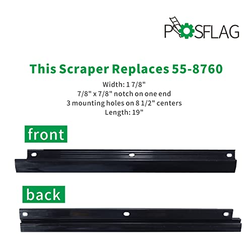 POSFLAG 99-9313 Snow Blower Paddles with 55-8760 Scraper Blade 55-9300 Drive Belt and Hardware Kit for Toro CCR2000, CCR2400, CCR2400R, CCR2400E, CCR2500, CCR2500R, CCR3000R, CCR3000E Snowthrowers