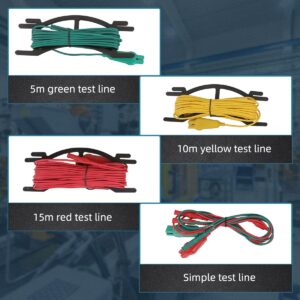 Digital Earth Ground Resistance Tester Multimeter Resistance Measurer 0-2000 Ohm