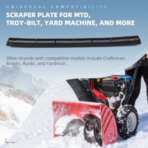 AR-PRO (2-Pack) Exact Replacement 731-08171 Snow Thrower Shave Plate - Scraper Plate for MTD, Troy-Bilt, Yard Machine, and More - Double-Sided Blade Edge - Improve Snow Removal Results